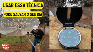 Como Fazer Um Apontamento Usando Uma Bússola  Satélite Star One D2 70W [upl. by Cutlor]