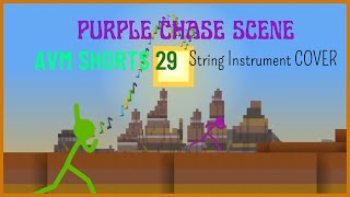 Note Block Universe  AvM Shorts Ep 29 Purple Chase Scene but with String Instruments [upl. by Eimerej]