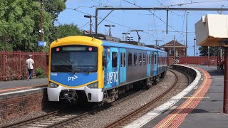 Metro Trains Melbourne Trains at Brighton Beach [upl. by Eglantine478]