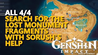 Search for the lost monument fragments with Sorushs help Genshin Impact All 44 [upl. by Lowrie520]