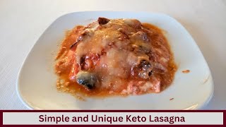 Easy and Unique Keto Lasagna Nut Free and Gluten Free [upl. by Kakalina342]