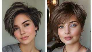 SHORT HAIR CUTS FOR WOMEN 2024 pixie Haircut ideas [upl. by Mailiw]