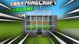 Ultimate Auto Sugarcane Farm in Minecraft 121 Easy Tutorial [upl. by Lew]