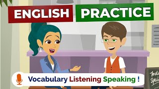 English Speaking Practice Easy Way  American English Conversation Practice [upl. by Ainesell663]