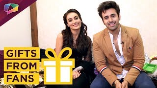 Surbhi Jyoti And Pearl V Puri Receive Gifts From Their Fans  Exclusive  India Forums [upl. by Hayyifas984]