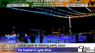 Popular local park will soon be closing early for Christmas light show [upl. by Elak]