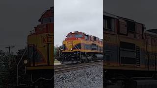 KCS SD70ACe 4041 with another CPKC locomotive at Wauseon OH cpkc sd70ace wauseon [upl. by Celeste359]