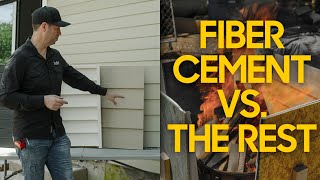 Will it Burn Fiber Cement vs the Rest  Siding Comparison [upl. by Iams715]