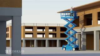 Personal Injury Scissor Lift Animation [upl. by Taffy681]