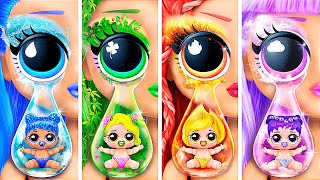 Four Elements with Their Babies 33 DIYs for LOL [upl. by Nylanej]