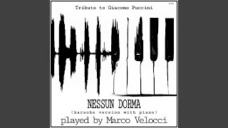 Turandot Act III Nessun dorma Calaf Karaoke Version with Piano in F Major [upl. by Reivaj47]