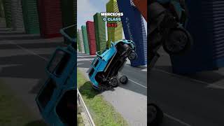 Cars vs containers beamng beamngdrive gaming simulation carjump [upl. by Akkimat360]