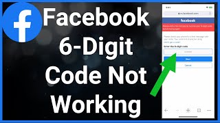 How To Fix Facebook 6Digit Code Not Working [upl. by Scopp]