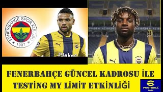 FENER KADROSU İLE TESTİNG MY LİMİTS ⚽🟡🔵 [upl. by Tonie]