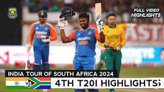 India vs South Africa 4th T20 Full Match Highlights 2024  IND vs SA 4th T20 2024 Full Highlights [upl. by Tichon]