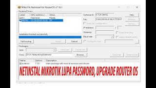 Installasi OS Mikrotik dengan NetInstall [upl. by Nnaylloh]