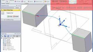 Solid Edge Surfacing Tutorial  How To Use KeyPoint Curve [upl. by Nicoli]