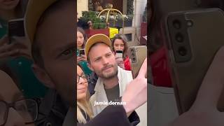 tb  Jamie Dornan greeting fans during Paris Fashion Week March 2023 LeBristolHotel 🇫🇷 [upl. by Walker]