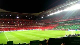 Portugal x Suécia  Hino de Portugal  Estádio da Luz 151113 [upl. by Akienat]