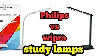 Philips air 5w vs Wipro garnet 6w  study lamps in India [upl. by Pablo]