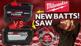 New Milwaukee Forge Batteries TESTED amp New M18 Circular Saw [upl. by Zitvaa755]