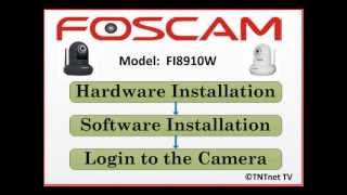 QUICK amp EASY STEPS  How To Setup Initial Installation for Foscam FI8910W Surveillance Camera [upl. by Anahpets]