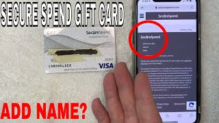 ✅ How Do You Add Your Name To Secure Spend Prepaid Visa Gift Card 🔴 [upl. by Honoria]