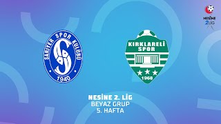 Nesine 2 Lig Beyaz Grup  Sarıyer  Kırklarelispor Futbol [upl. by Bess]