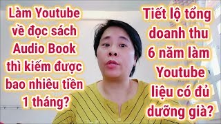 Làm kênh Youtube đọc sách Audio Book kiếm được bao nhiêu tiền1tháng Tiết lộ tổng doanh thu Youtube [upl. by Chak]