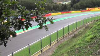 Spa Francorchamps  Blanchimont F1 Belgian GP 2011 AMAZING SOUND [upl. by Enovad]