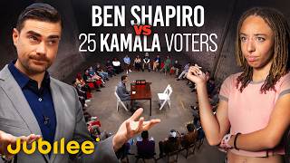 1 Republican vs 25 Kamala Harris Voters Feat Ben Shapiro  Surrounded [upl. by Hudnut]