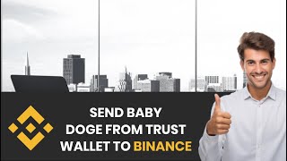 HOW TO QUICKLY SEND BABY DOGE COIN FROM TRUST WALLET TO BINANCE FULL GUIDE [upl. by Sachs]