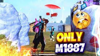 Only M1887 Challenge 1 Vs 3  Who Will Win  Garena Free Fire [upl. by Oiram]