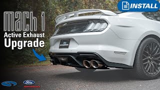 Upgrading to Mach 1 Active Exhaust on a 2018 Mustang GT  Install amp Sound Clips [upl. by Yetac652]