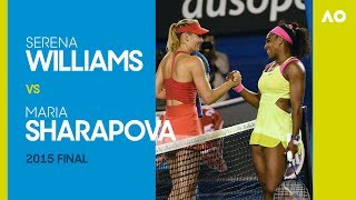 Serena Williams v Maria Sharapova  Australian Open 2015 Final  AO Classics [upl. by Enelyk740]