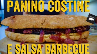 PANINO CON COSTINE E SALSA BARBECUE 🍖🍖  HungryMen 14 [upl. by Asylem382]