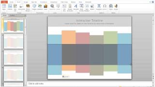 How to Create an Interactive Timeline in Powerpoint [upl. by Magdau]