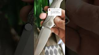 How Did I Remove The GOLD Anodization edgedmindset edc knifeskills knifemaking trending [upl. by Ecyac]