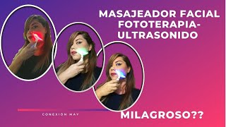 🔴 ANTIARRUGAS Masajeador Ultrasonido con Fototerapia LED fototerapia [upl. by Nolyd]