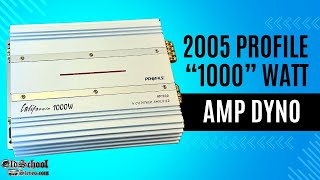 2005 Profile California AP1040 Amp Dyno Test [upl. by Aliahkim]