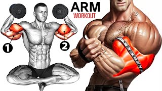 FULL ARMS WORKOUT  Biceps and Triceps Workout  Maniac Muscle [upl. by Alurta204]