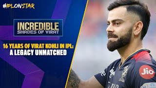 Celebrating 16 Years of Virat Kohli in IPL  The global cricket icons remarkable journey [upl. by Blim]