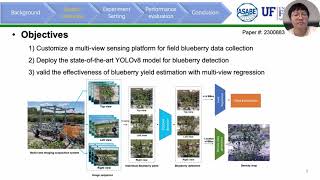 ASABE 2023 Presentation Blueberry yield estimation with robotic multiview system [upl. by Noitsuj]