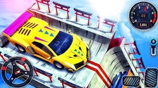 Superhero Mega Ramp Car Stunts RacingSimulator 3D  Neon Light  AndroidGameplay [upl. by Rolo]