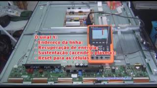 Teste do sinal Y numa TV plasma [upl. by Sklar517]