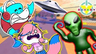 ESCAPE ALIENS OF AREA 51 Roblox Lets Play Area 51 Obby with Big Gil Vs Alpha Lexa [upl. by Shanta]