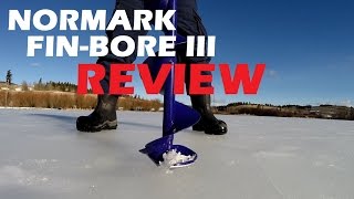 Normark Fin Bore III Best Ice Auger Review [upl. by Yornoc444]