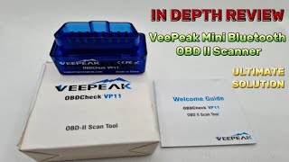 Veepeak Mini Bluetooth OBD II Scanner  Best OBD2 Scanner for Android 2023 [upl. by Idissak246]