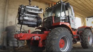 ХТЗ Т150 Tearing tractor a part  Разборка Т150  Time Lapse [upl. by Nelac]