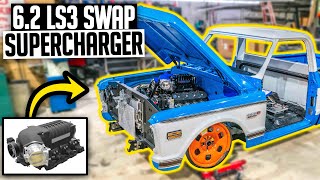 72 C10 Supercharger Install  LS Swapped Bagged Chevy C10 Ep 8 [upl. by Evanne]